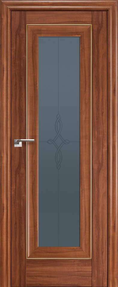 межкомнатные двери  Profil Doors 24X золото гравировка Узор орех амари